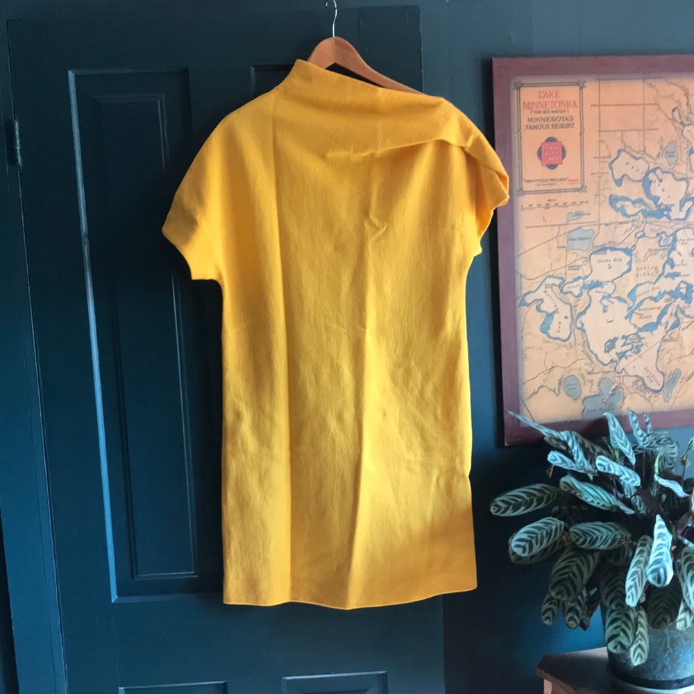 Asymmetric COS yellow dress